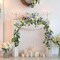 Artificial Lemon Greenery Garland Faux Spring Summer Eucalyptus Garland with Lemons Fake Fruit Vine Garland Wreath for Front Door Wall Table Kitchen Home Wedding Decor